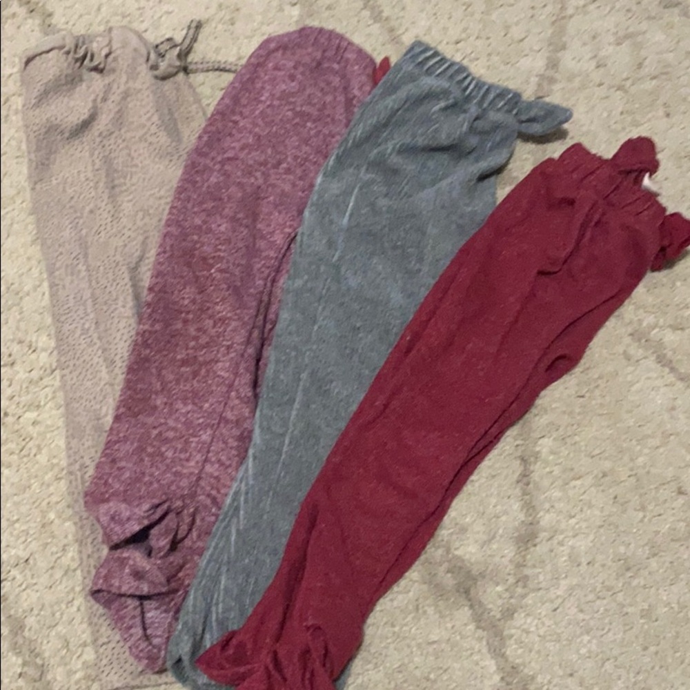 4 pair of girls Zara sweatpants